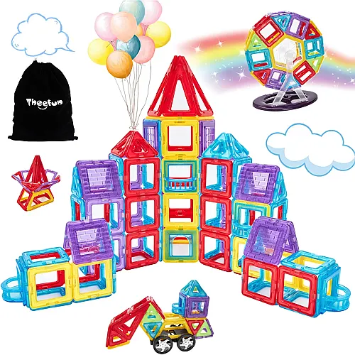 Theefun Magnetische Bausteine - 100 Teile