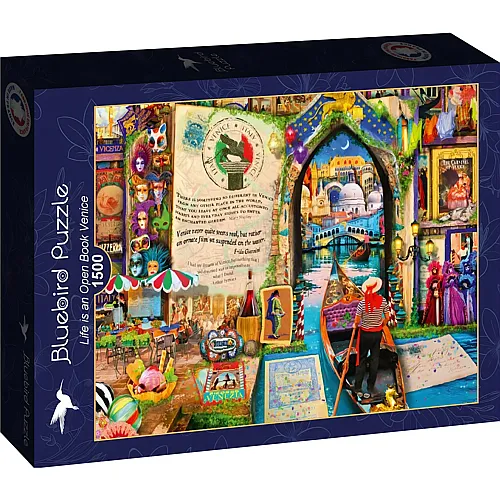 Bluebird Puzzle Aimee Stewart Life is an Open Book Venice - 1500 Teile