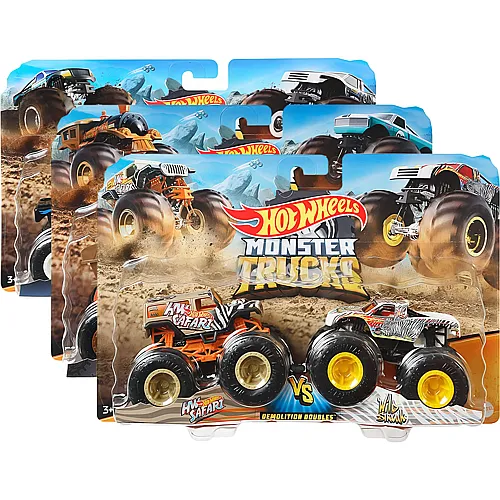 Hot Wheels Monster Trucks 2er-Pack - 1:64
