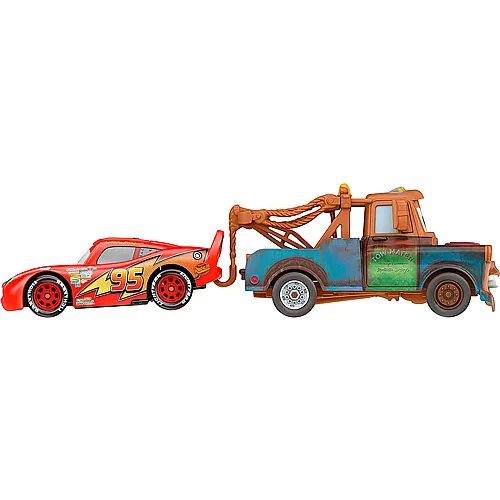 Mattel Disney Cars Mater & Lightning McQueen (1:55)