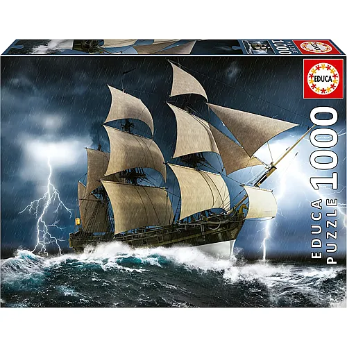 Educa Puzzle Segelschiff im Sturm - 1000 Teile