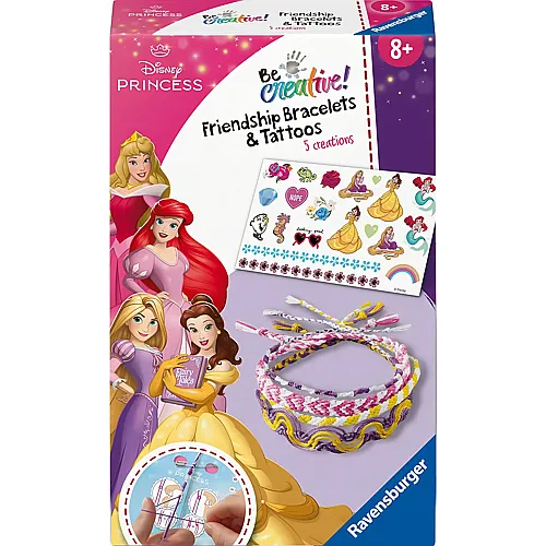 Bastelset Freundschaftsb�ndchen & Tattoos Disney Princess