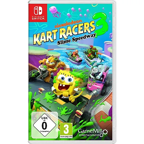 GameMill Switch Spongebob Nickelodeon Kart Racers 3 Slime Speedway