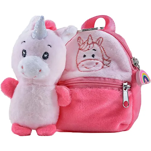 Einhorn Sunny im Rucksack 12,5cm