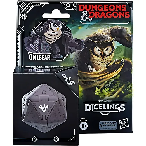 Hasbro Dungeons & Dragons Dicelings Owlbear, D&D Drachenspielzeug zum Sammeln, Action-Figur