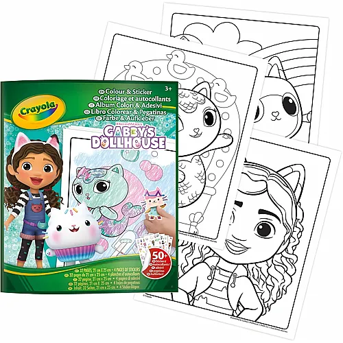 Mal- und Stickerbuch Gabby's Dollhouse