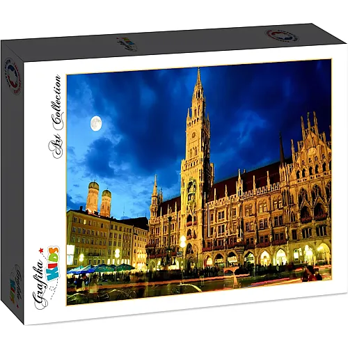 Grafika Puzzle Art Collection Deutschland Edition Grafika Kids M�nchen, Rathaus - 12 Teile