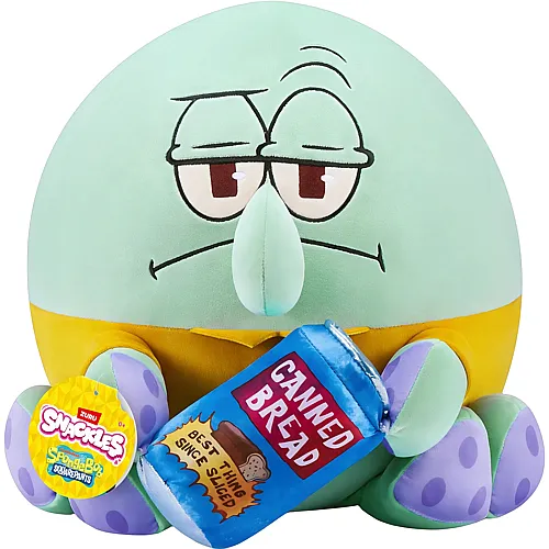Zuru Snackles Spongebob Sqiudward & Canned Bread (35cm)