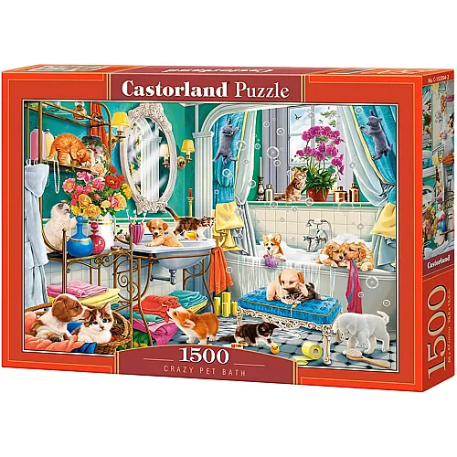 Castorland Crazy Pet Bath - 1500 Teile
