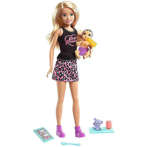 Barbie Skipper Babysitters Inc. Puppe mit Baby Leggings