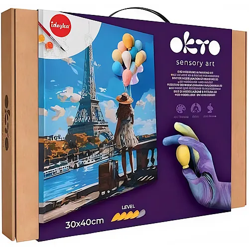 Okto 3d Modellier- und Malset Gr�sse aus Paris auf Leinwand
