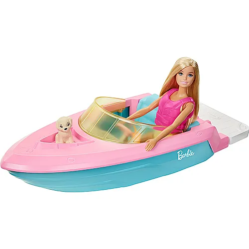 Barbie Fahrzeuge Boot mit Puppe