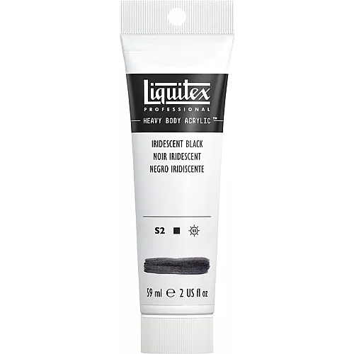 Liquitex Lqx Prof. Heavy Body Acrylfarbe 59ml Tube Irisierend Schwarz