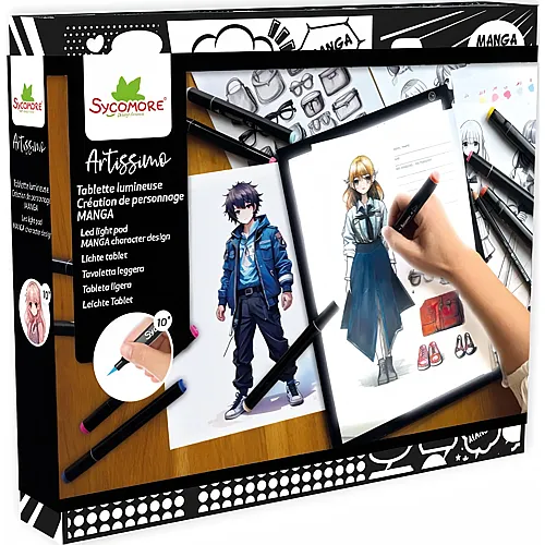 Sycomore Manga XL Tablette Lumineuse A5 Creation Perso (fr-de-it)