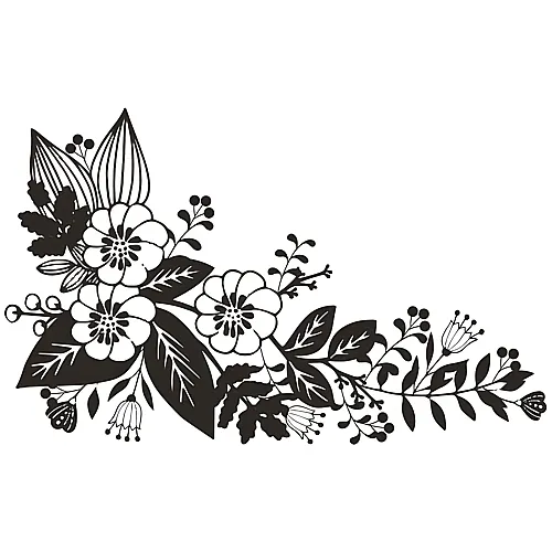 Aladine Stempel D Blumiges Eck