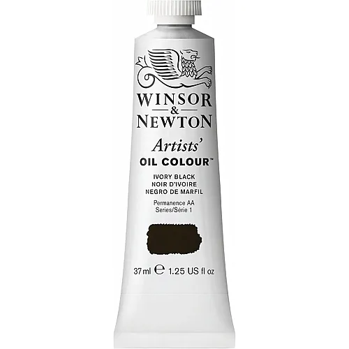 Winsor & Newton Artists' Oil Colour �lfarbe Elfenbeinschwarz - 37 ml