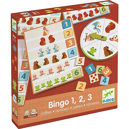 Djeco Spiele Eduludo Bingo 1, 2, 3 (mult)