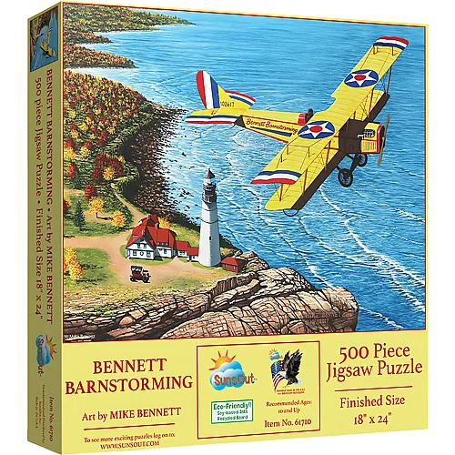 SunsOut Puzzle Mike Bennet Bennett Barnstorming - 500 Teile
