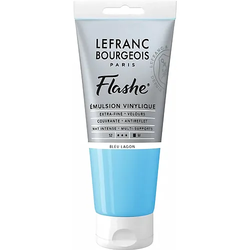 Lefranc Bourgeois Lfb Flashe Acryl 80ml Tube Lagunenblau