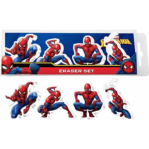 Sombo Spiderman Radiergummi-Set 4 St�ck
