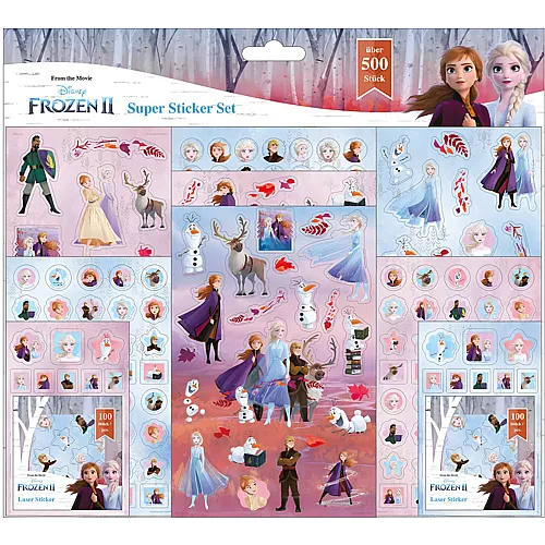 Undercover Disney Frozen Super Sticker-Set - 500 Teile
