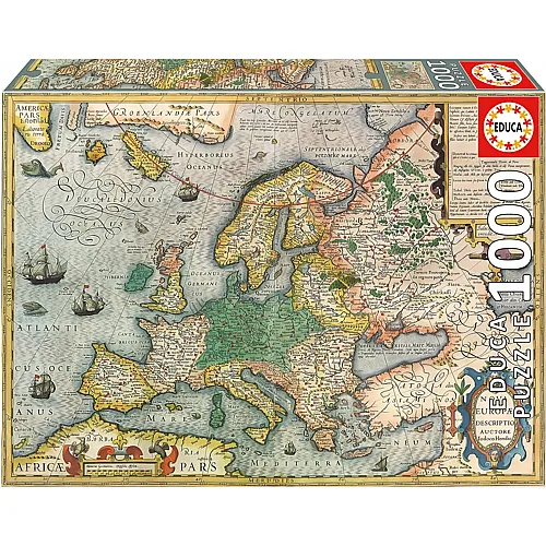 Educa Puzzle Antike Europakarte - 1000 Teile