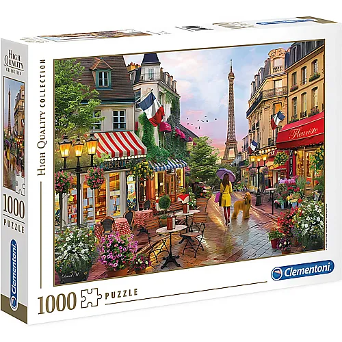 Clementoni Puzzle High Quality Collection Blumen in Paris (1000Teile)