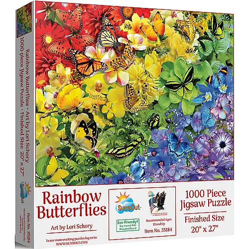 Schmetterlings-Regenbogen 1000Teile
