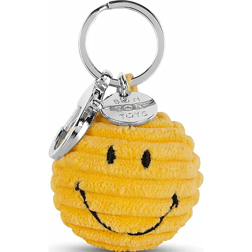 Bon Ton Toys Smiley ECO Kordsamt gelb 4.5 cm Schl�sselanh�nger