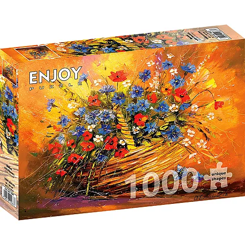 Enjoy Puzzle Korb mit Blumen - 1000 Teile