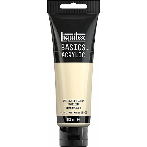 Liquitex Lqx Basics Acrylfarbe 118ml Tube Ungebleichtes Titan