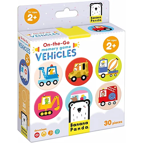 Banana Panda - Memory -Spielfahrzeuge f�r unterwegs - 30 St�ck