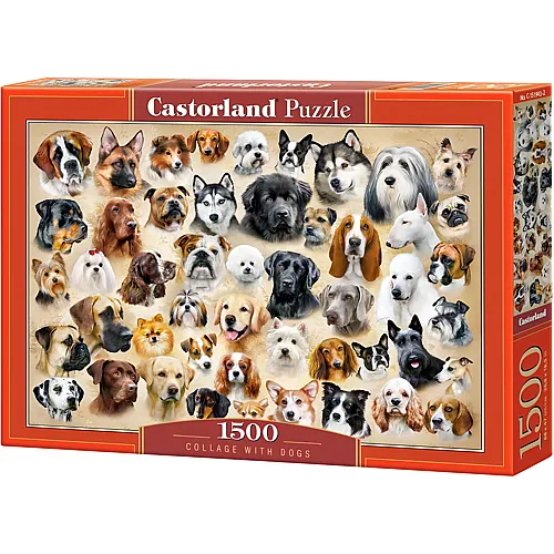 Castorland Puzzle Collage with Dogs (1500Teile)