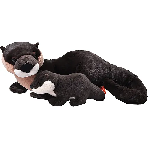 Wild Republic Wilderness Flussotter mit Baby - 38 cm