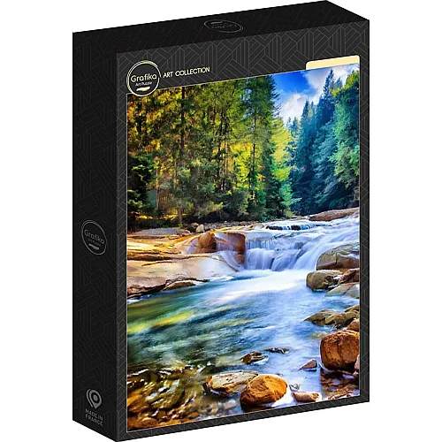 Wundersch�ner Wasserfall im Wald 500Teile