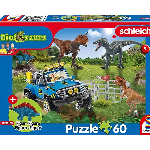 Schmidt Puzzle Schleich Dinosaurs Urzeit-Giganten (inkl. Figur) (60Teile)