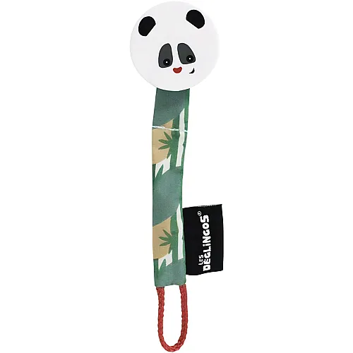 Les D�glingos Schnullerkette (Rototos der Panda) � Spielzeug f�r Babys � Schnullerhalter � ultraweich � Pl�schtier � verspielt �