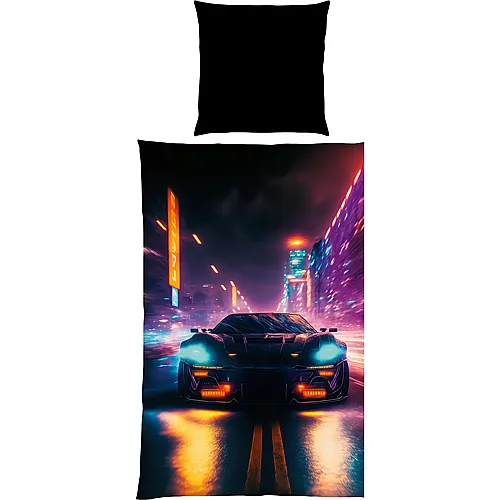Bettw�sche Neon Car 135x200cm