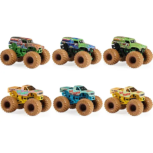 Spin Master Monster Jam, Mystery Mudders, offizieller Monster Truck aus Druckguss im Ma�stab 1:64, zum Waschen und Entdecken (Designs variieren)