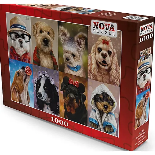 Nova Puzzle Cute Puppies - 1000 Teile