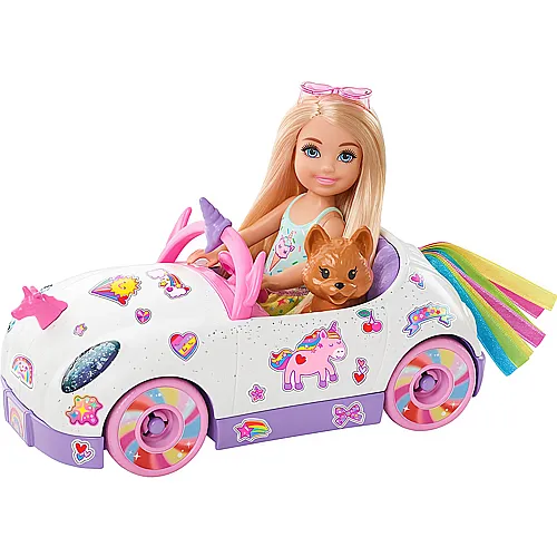 Barbie Regenbogen-Einhorn Auto