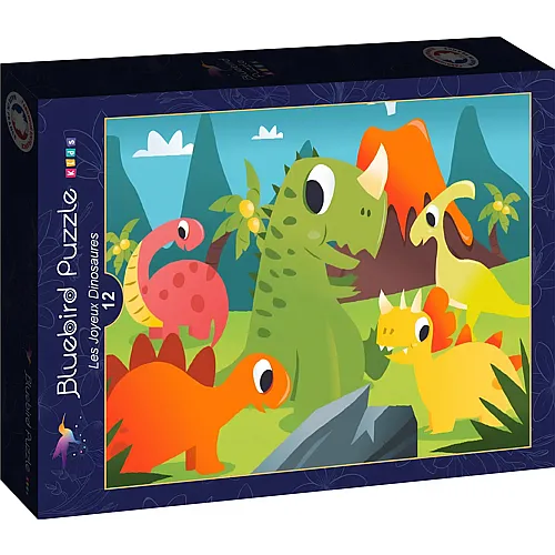 Bluebird Puzzle Die gl�cklichen Dinosaurier - 12 Teile
