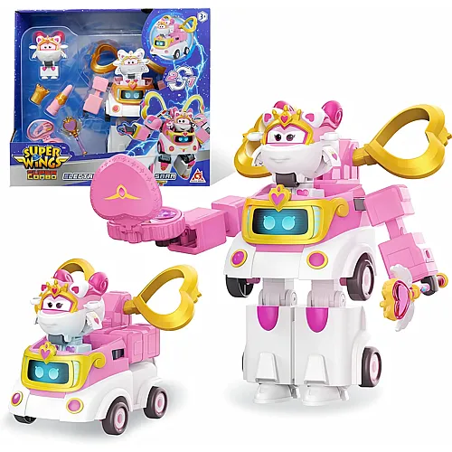 Alpha Toys Super Wings 2in1 Verwandlungsroboter Sara - 15 cm