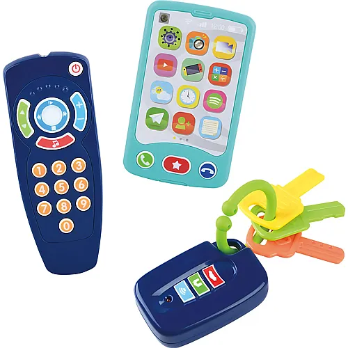 Play Baby Toys Schl�ssel, Fernbedienung und Telefon, 3-tlg.