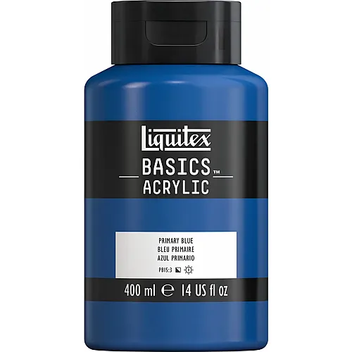 Liquitex Lqx Basics Acrylfarbe 400ml Flasche Prim�rblau