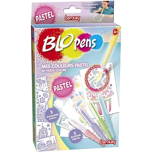 Blopens Pack 5 Couleurs Pastel - Fran�ais
