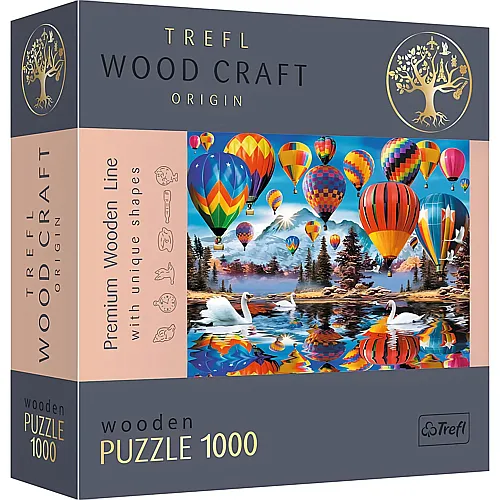 Trefl Puzzle Wood Craft Bunte Ballons - 1000 Teile