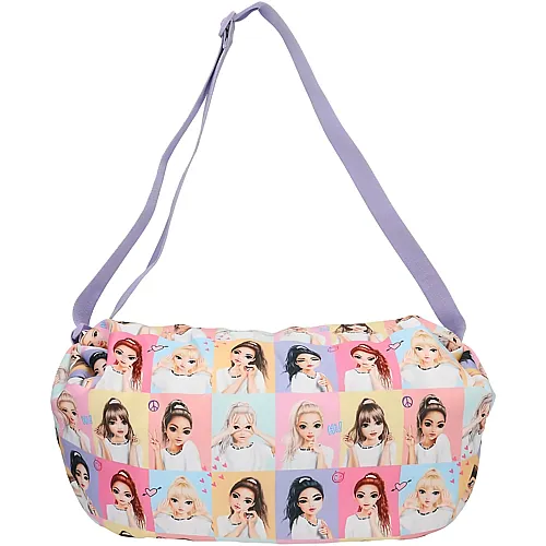Depesche TOPModel Snap Shots - Crossbag im farbenfrohen Design, Umh�ngetasche mit Model-Motiv und l�ngenverstellbarem Tragegurt