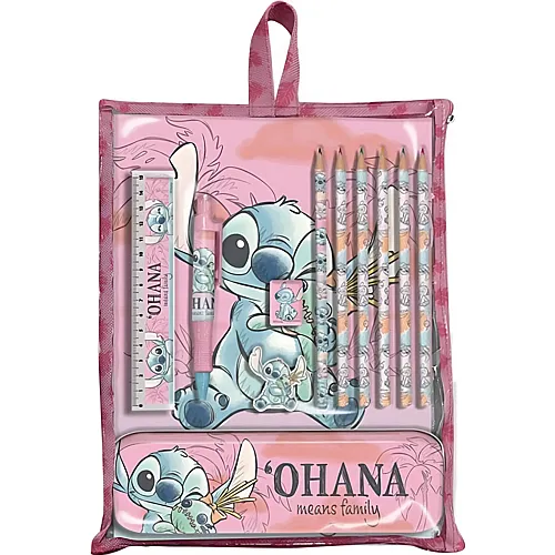 Stitch Schreibset in Tasche mit Zubeh�r
