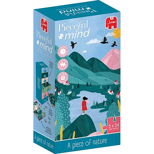 Jumbo Puzzle Pieceful Mind Moment in Nature, 6x54 Teile, Poster,